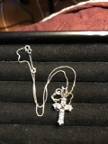 9.25 sterling silver necklace with cross