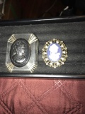 Vintage cameo brooches