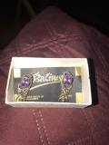 Antique sterling amethyst earrings