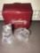 Gorham cat crystal salt/pepper