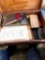 early document, chest with assorted paper