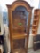 Nice oak curio cabinet, no shelves