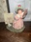 1992 playful companions girl with cat figurine