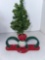 calico kittens, itty-bitty kitties Christmas tree displayer