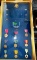 large framed collage of military pins 1954 through 1984