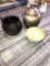 McCoy cookie kettle-pottery bowl- pottery jar w/ lid