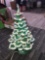 Musical ceramic Christmas tree 8 1/2 inch tall