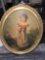 Antique gold frame round picture 25 in x 32 in