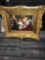 Antique gold frame religious picture 21 in x 19 in