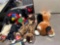 lot of nine Ty beanie babies with tag protectors