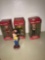 4- Coca-Cola Nascar racing drivers bobbleheads John Andretti-Bill Elliott-Dale Jarrett-Bobby Labonte