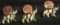 3- Canadian Pennies on gold elephants
