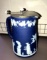 Vintage Wedgewood cobalt jasperware Trojan creamer