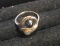 10kt black/white Pearl ring 4 grams