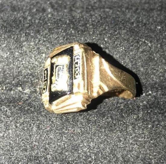 10k gold class ring 1958 3.2 grams