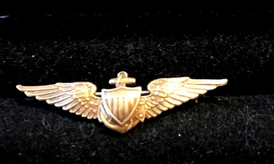 Military 10k wings pin 3.3 grams