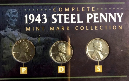 1943 Steel penny mint collection