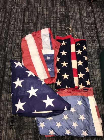 4- American flags | Online Auctions | Proxibid