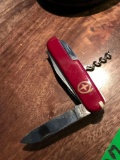 Red Victorinox Explorer Pocket knife Swiss Army Cham multi tool blades