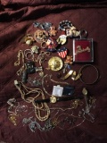 Assorted costume jewelry