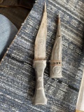 two early hand made knives