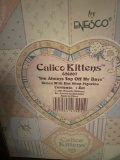 1893 calico kittens, in box