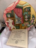 bradford exchange, kitty corner collector plate