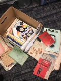 vintage Assorted sheet music/song books