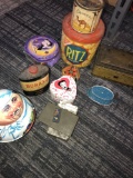 Vintage advertising tins