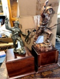 7 inch and 9 inch infantry statues