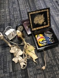 Lights/box of buttons/ clocks