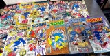 lot of 11 sonic hedgehog comics, good fair condition