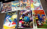 lot of seven Ren & Stimpy show comic books specials