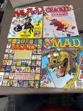 lot of 6 assorted mad and cracked magazines