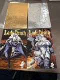 4 Lady death comics good to fair condition
