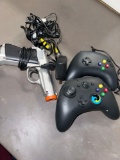 set of gun and joystick electronic parts
