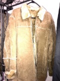 Leather limited large mens coat