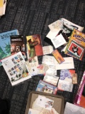 Stamp collection and books