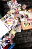 Vintage 100 plus assorted sports trading cards/old tickets