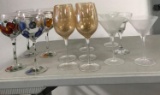13- stem glasses