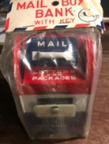 U.S. mail box bank tin made in japan
