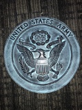 United States Army metal plaque 12x12 inch