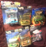 6- HotWheels racing 1/64 scale Nascar stock cars