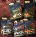 5- HotWheels racing 1/64 scale Nascar stock cars