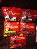 5- Racing Champions 1/64 scale racing team transporters