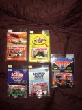 5- Action 1:64 scale Nascar stock cars Darrell Waltrip-Dale Jarrett-Todd Bodine-Bobby Labonte