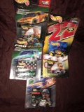 5- HotWheels racing Nascar stock cars 1/64 scale