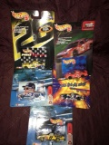 5- HotWheels racing 1/64scale Nascar stock cars