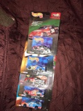 5- HotWheels racing 1/64 scale Nascar stock cars
