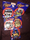 5- Winners circle Nascar stock cars 1/64 scale Mike Skinner-Jeff Gordon-Kevin Harvick-Dale Earnhardt